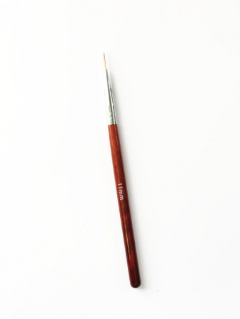 Кисть Nail Art для дизайна "волосок" 11 мм, красное дерево
